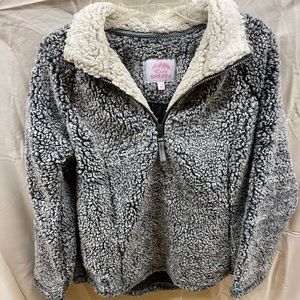 Fuzzy fleece sweater